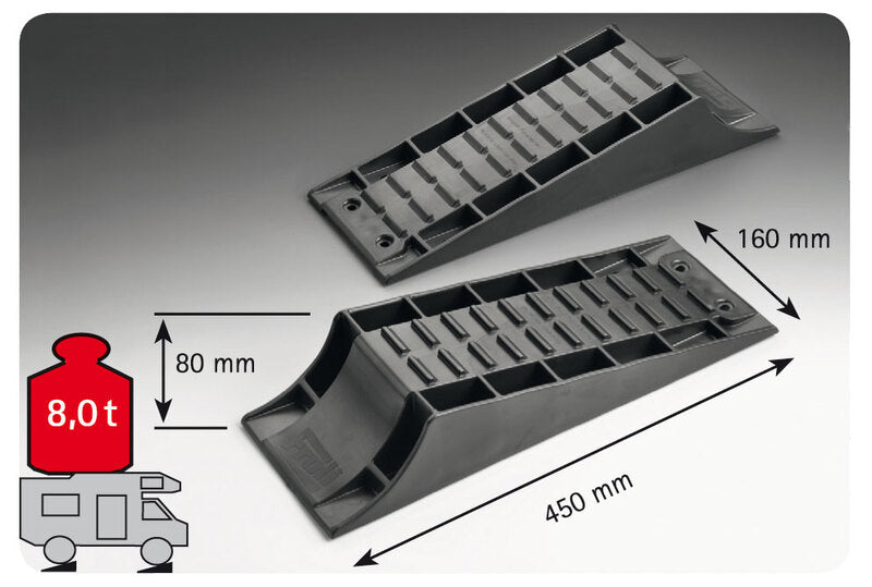 Froli Standardkeil - Stufenlos - Schwarz - 2er Set