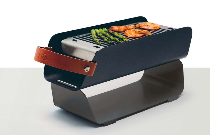 UNA Grill UNA Holzkohle-Tischgrill - Grau