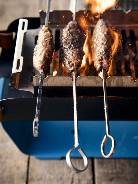 UNA Grill UNA Holzkohle-Tischgrill - Grau