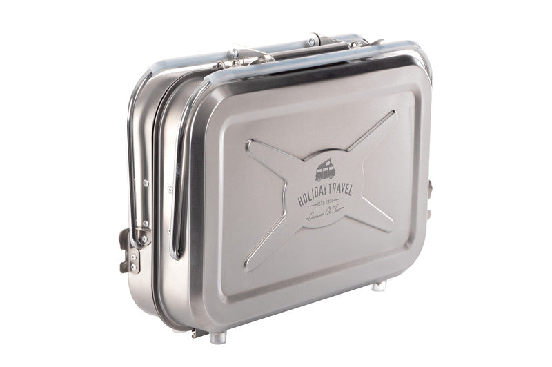Holiday Travel Koffergasgrill aus Edelstahl