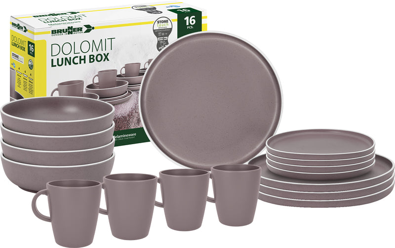 Brunner Geschirrset DOLOMIT ROSE