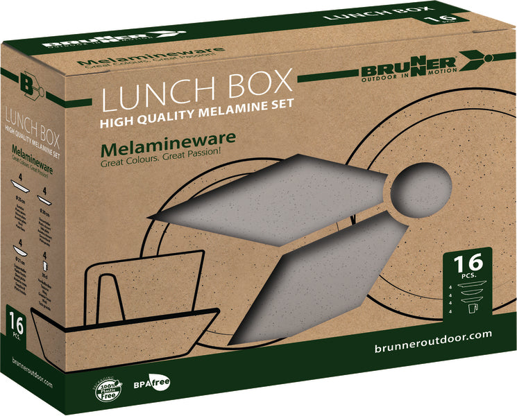 Brunner ICONIC COMPACK – Melamin-Geschirrset für 4 Personen