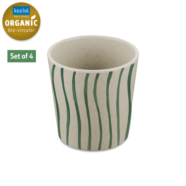 Koziol 4er Set Becher - MONSTERA STRIPES