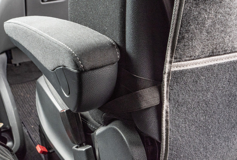 Carbest Sitz-Organizer Fahrer- und Beifahrersitz - Filz - Anthrazit