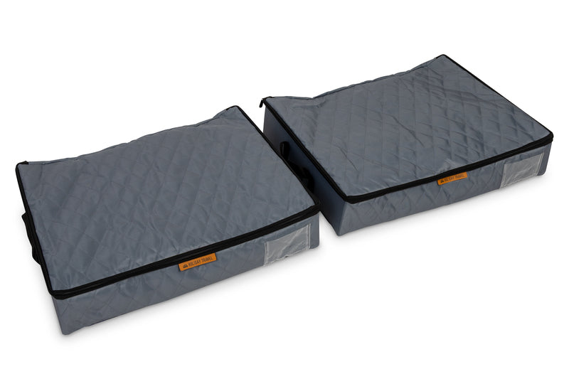 Holiday Travel Faltbox 2er-Set geschlossen in grauer Rautenoptik