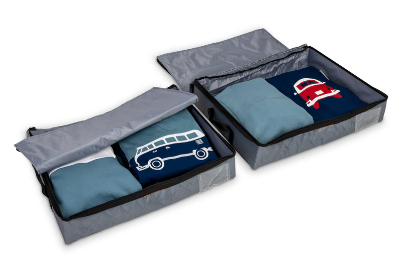 Holiday Travel Faltboxen offen mit gefalteter Kleidung im Innenraum