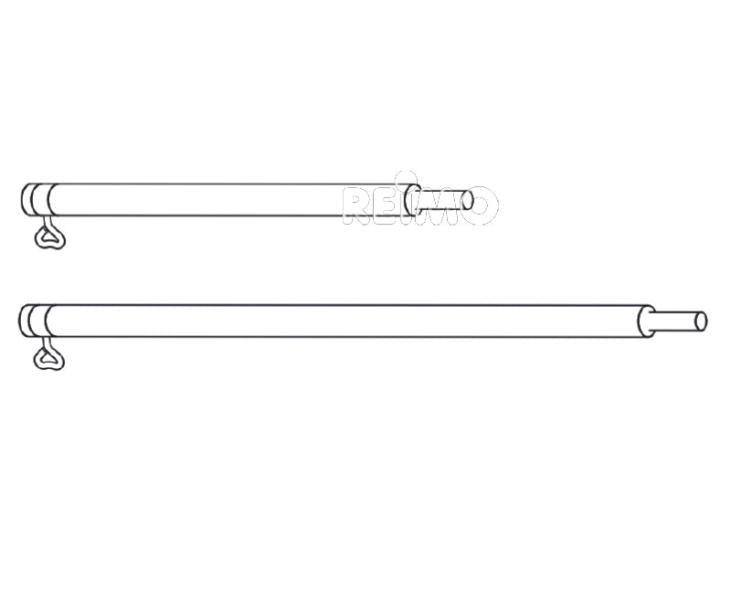 Piper Verlängerungsrohre Aluminium 100 cm – Ø 25 × 1,2 mm – 2 Stück