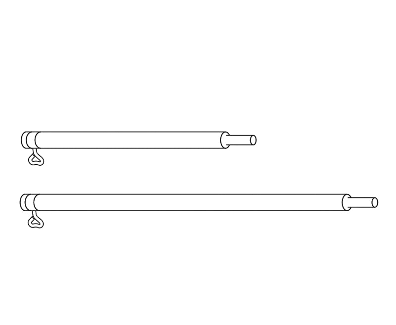 Piper Verlängerungsstange Alu 1,0M, Ø25 x 1,2mm – Einzelstück
