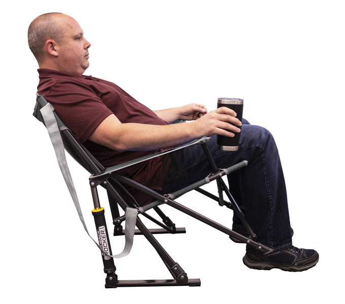 GCI Outdoor Faltstuhl Kickback Rocker - Grau