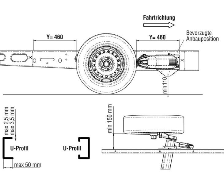 AL-KO Zusatzkit für AL-KO Standardbausatz Unteneinbau Art.Nr. 920921