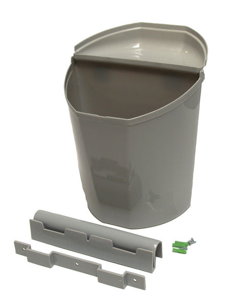 Camp 4 Abfalleimer mit Deckel - 6 l - Grau