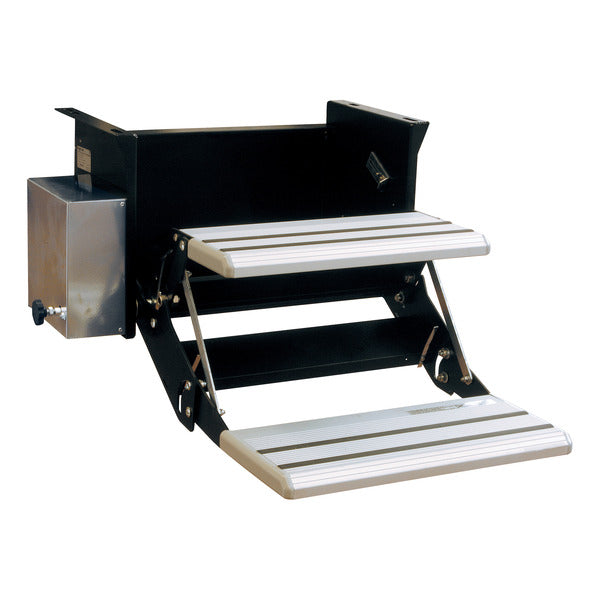 Lippert Serie Z elektrische Doppeltrittstufe – 12 V, Motor rechts