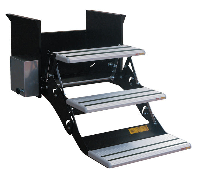 Lippert Serie U Trittstufe 3-stufig - 550 mm - 12 V – Motor rechts