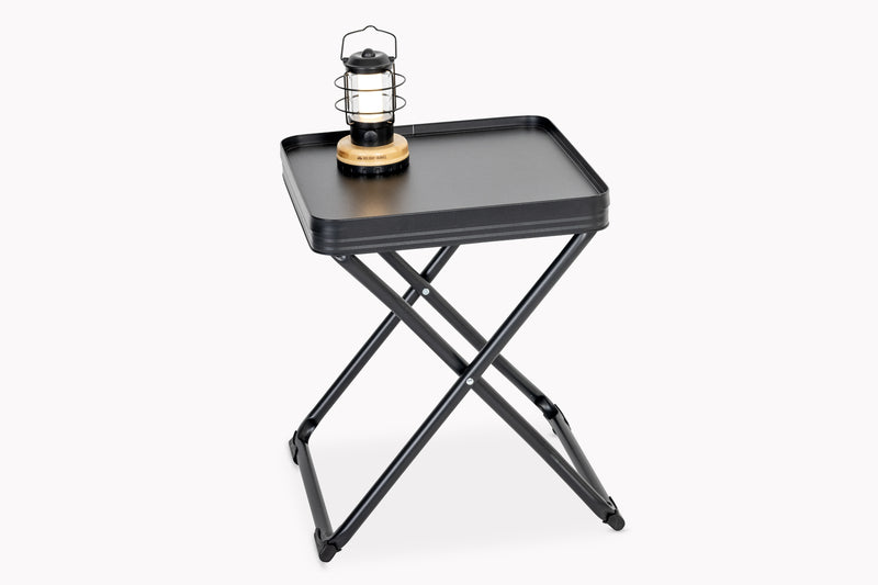 Camp 4 Teramo Klapphocker mit Tischplatte – Schwarz