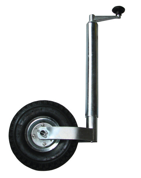Carbest Stützrad mit Luftbereifung für Wohnwagendeichsel - 260 x 85 mm