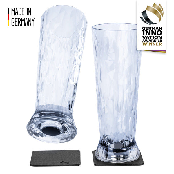 silwy Magnet-Kunststoffgläser BIER 0,5 l - 2er Set