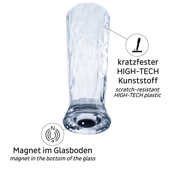 silwy Magnet-Kunststoffgläser BIER 0,5 l - 2er Set