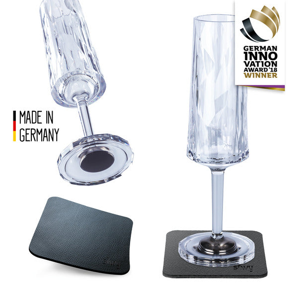silwy Magnet-Kunststoffgläser SEKT 0,15 l - 2er Set