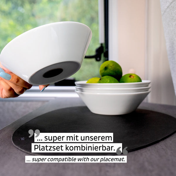 silwy 2 magnetische Porzellan-Bowls - 0,4 l