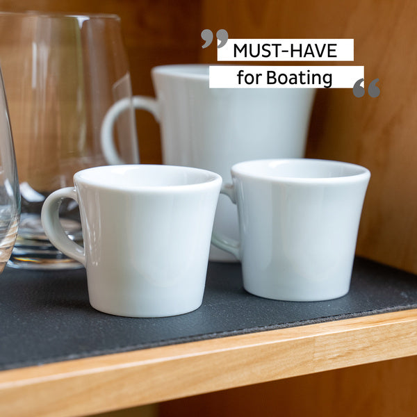 silwy Porzellan Magnet-Espresso-Tassen - 2er Set