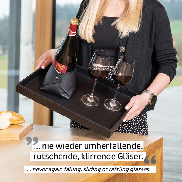 silwy Metall-Tablett - Schwarz