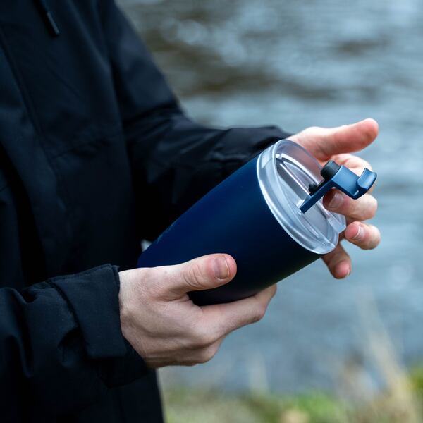 silwy Magnet-Thermobecher MIDNIGHT – 350 ml, mit Untersetzer