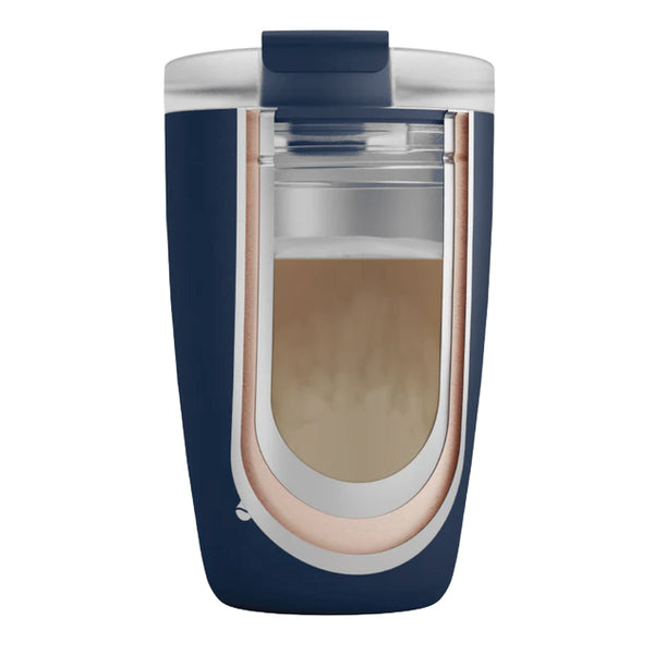 silwy Magnet-Thermobecher MIDNIGHT – 350 ml, mit Untersetzer