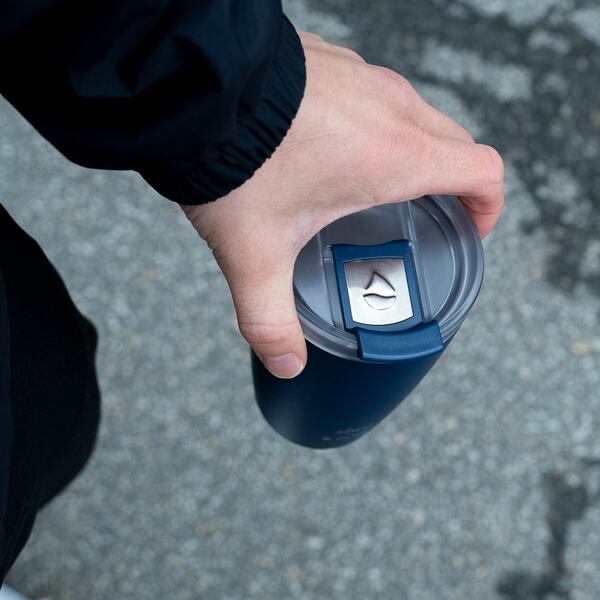 silwy Magnet-Thermobecher MIDNIGHT – 350 ml, mit Untersetzer