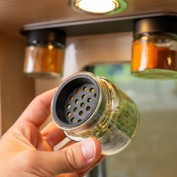 silwy Mix Streueinsätze für Feinkost-Magnetgläser – 3er-Set
