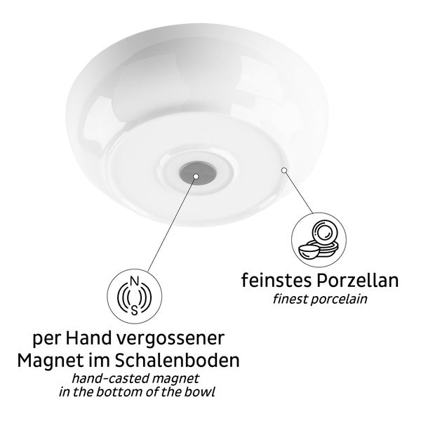 silwy Magnet-Food-Bowl groß – Ø 25 cm, Weiß, einzeln