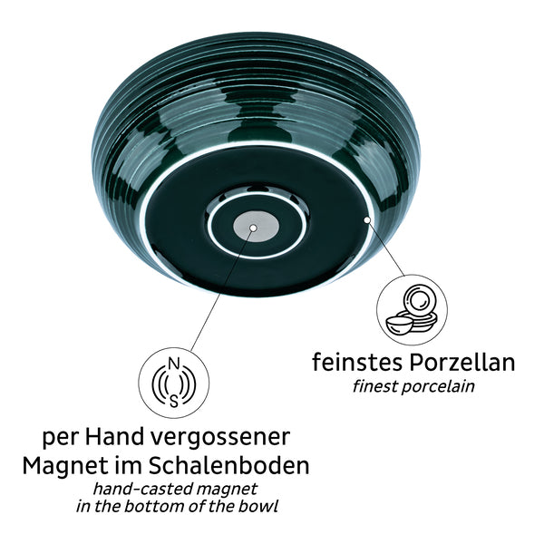 silwy Magnet-Food-Bowl groß – Ø 25 cm, Waldgrün, einzeln
