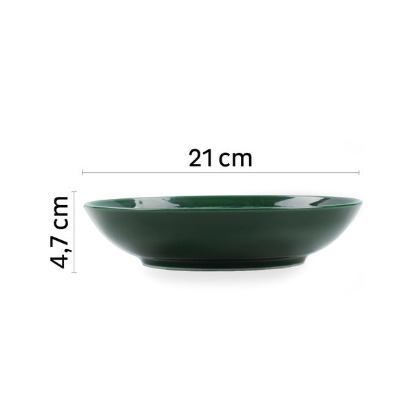 silwy Magnet-Food-Bowls klein – 2er-Set, Ø 21 cm, Waldgrün