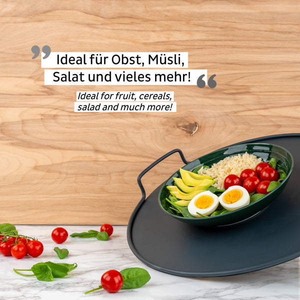 silwy Magnet-Food-Bowls klein – 2er-Set, Ø 21 cm, Waldgrün