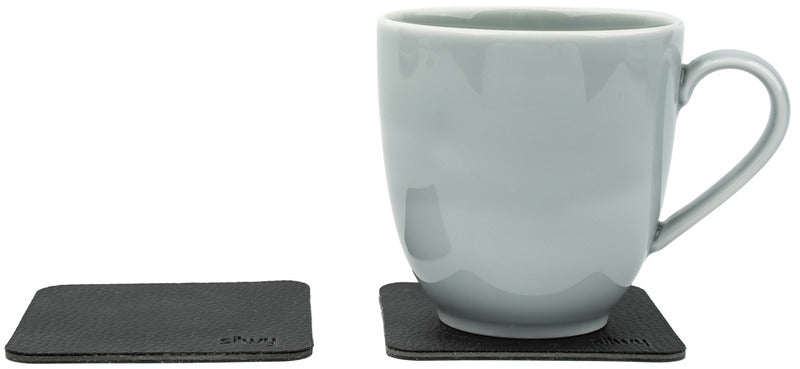 silwy Magnet-Porzellantassen – 2er-Set, 300 ml, Cyan, mit Pads