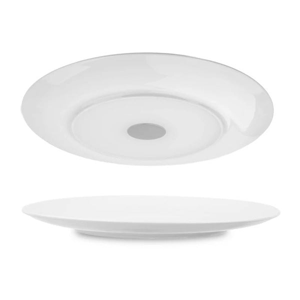 silwy Magnet-Porzellanteller – 2er-Set, Ø 26 cm, Weiß