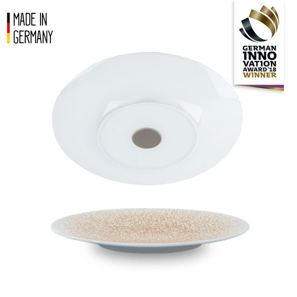silwy Porzellan-Frühstücksteller – 2er-Set, Ø 22,5 cm, Apricot