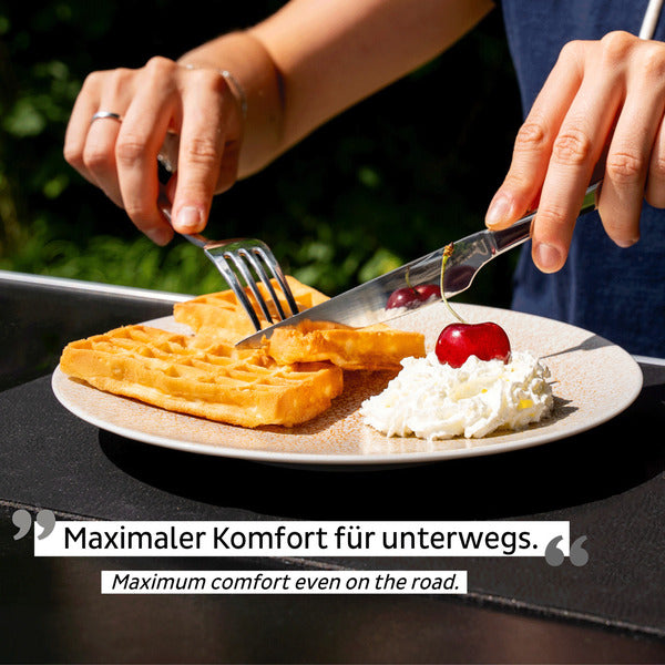 silwy Porzellan-Frühstücksteller – 2er-Set, Ø 22,5 cm, Apricot