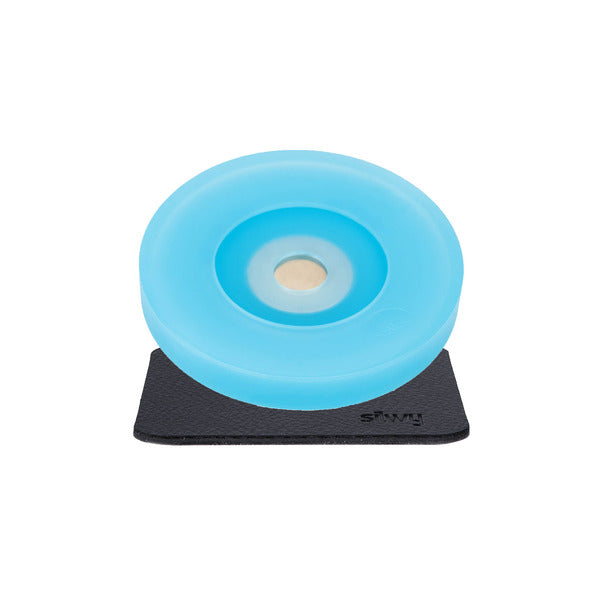 silwy Magnet-Kondom für Stielgläser – Blau, einzeln mit Pad