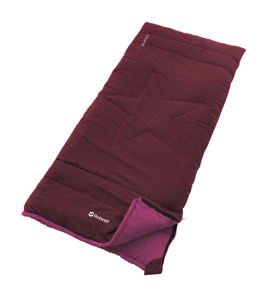 Outwell Deckenschlafsack CHAMP Kids, deep red 150x70cm
