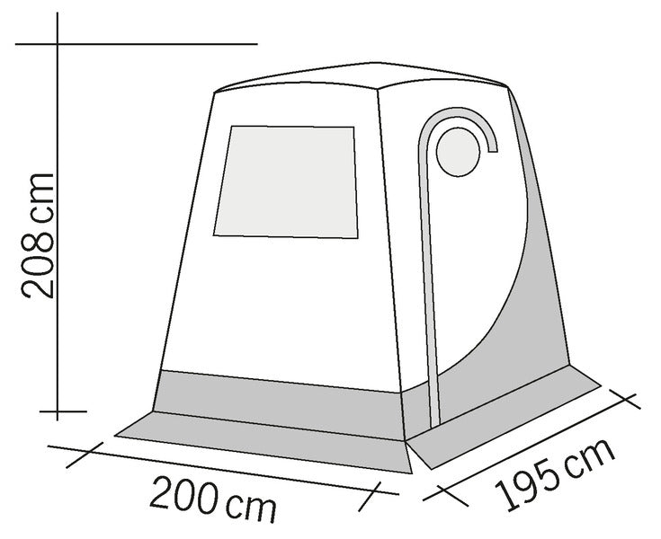 Reimo Tent Technology UPGRADE 2 Heckzelt für VW T5/T6 mit Heckklappe