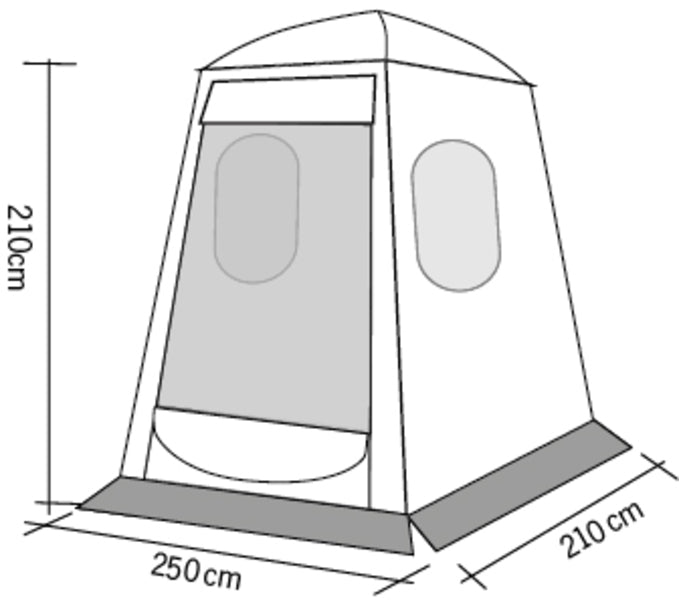 Reimo Tent Technology UPGRADE DOME PREMIUM Heckzelt für Flügeltüren