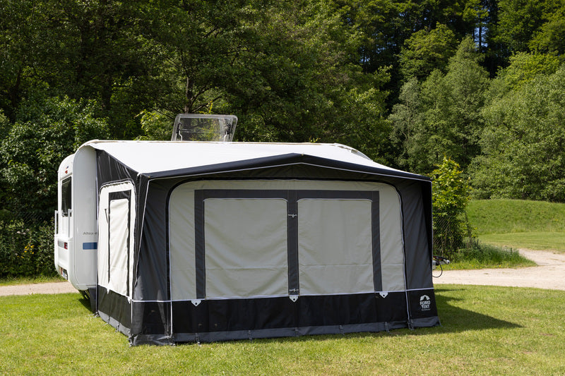 Reimo Tent Technology BOLOGNA 400 Wohnwagenvorzelt – 400 × 240 cm, Stahlgestänge