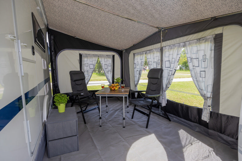 Reimo Tent Technology BOLOGNA 400 Wohnwagenvorzelt – 400 × 240 cm, Stahlgestänge