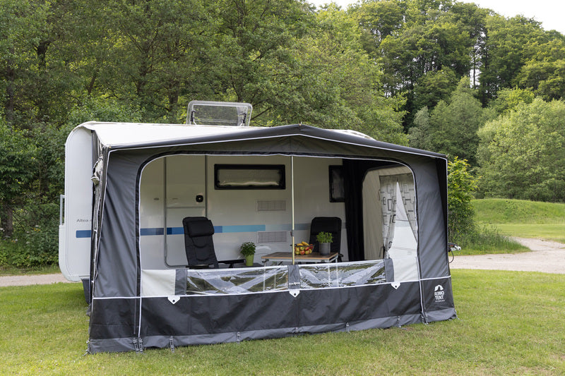 Reimo Tent Technology BOLOGNA 400 Wohnwagenvorzelt – 400 × 240 cm, Stahlgestänge