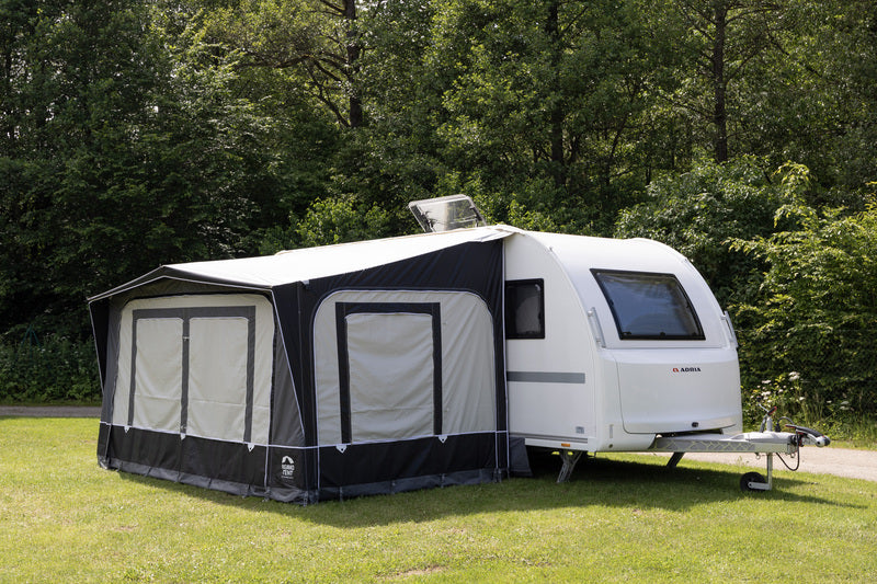 Reimo Tent Technology BOLOGNA 400 Wohnwagenvorzelt – 400 × 240 cm, Stahlgestänge