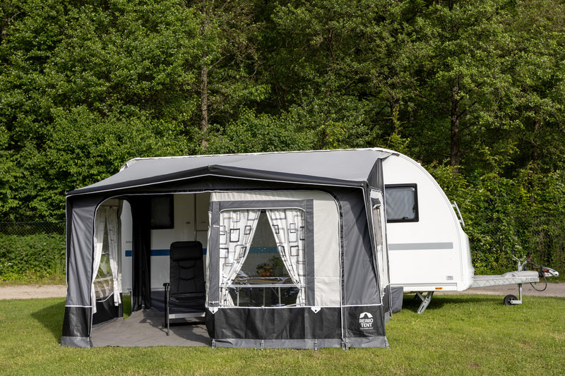 Reimo Tent Technology BOLOGNA 400 Wohnwagenvorzelt – 400 × 240 cm, Stahlgestänge