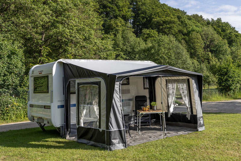Reimo Tent Technology BOLOGNA 400 Wohnwagenvorzelt – 400 × 240 cm, Stahlgestänge
