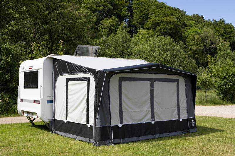 Reimo Tent Technology BOLOGNA 400 Wohnwagenvorzelt – 400 × 240 cm, Stahlgestänge