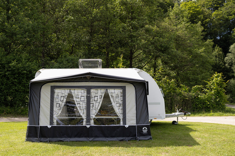 Reimo Tent Technology BOLOGNA 400 Wohnwagenvorzelt – 400 × 240 cm, Stahlgestänge