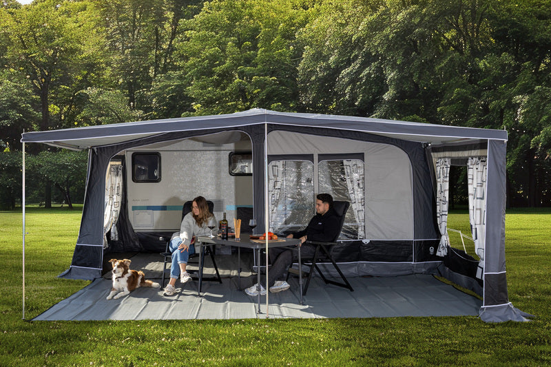 Reimo Tent Technology PALERMO Sonnenvordach – Gr. 13, Tiefe 240 cm